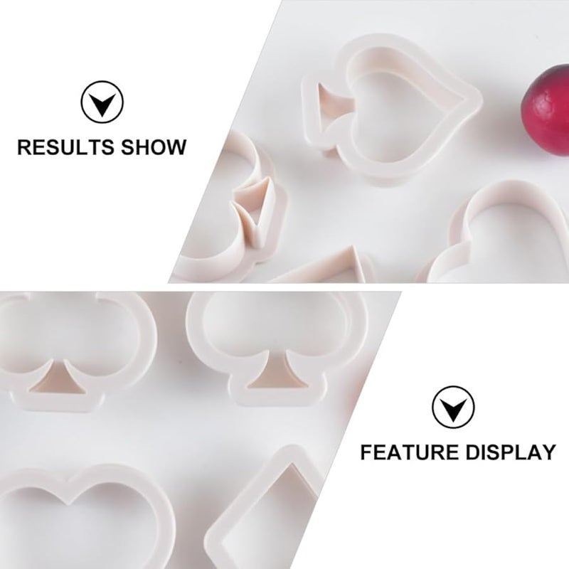 8Pcs Plastic Cookie Stamps and Cutters Set for Baking Cake Decorating Fondant Embossing - Image 3